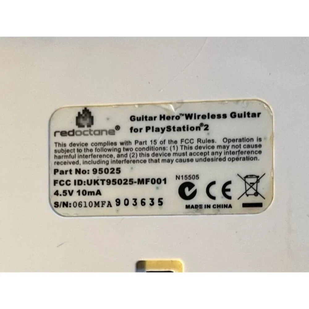 Red Octane Guitar Hero Wireless Guitar PS2 95025 shel Replacment Parts only
